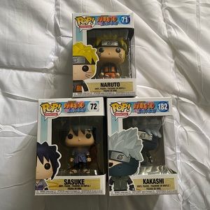 3 Naruto Shippuden anime funko pops